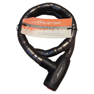 AVENIR R-Mor Plate Lock Bike Bicycle Coated Cable 4 Keys NEW